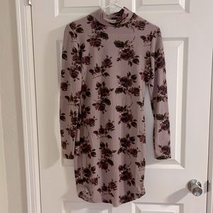 Long sleeve mock neck dress